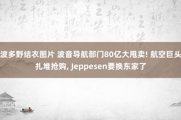 波多野结衣图片 波音导航部门80亿大甩卖! 航空巨头扎堆抢购， Jeppesen要换东家了